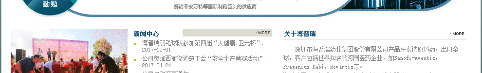 海普瑞網站設計效果圖